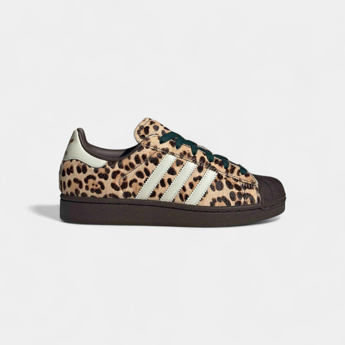 adidas  Superstar II Leopard Dark Brown Ivory (Women's)  Hnědá