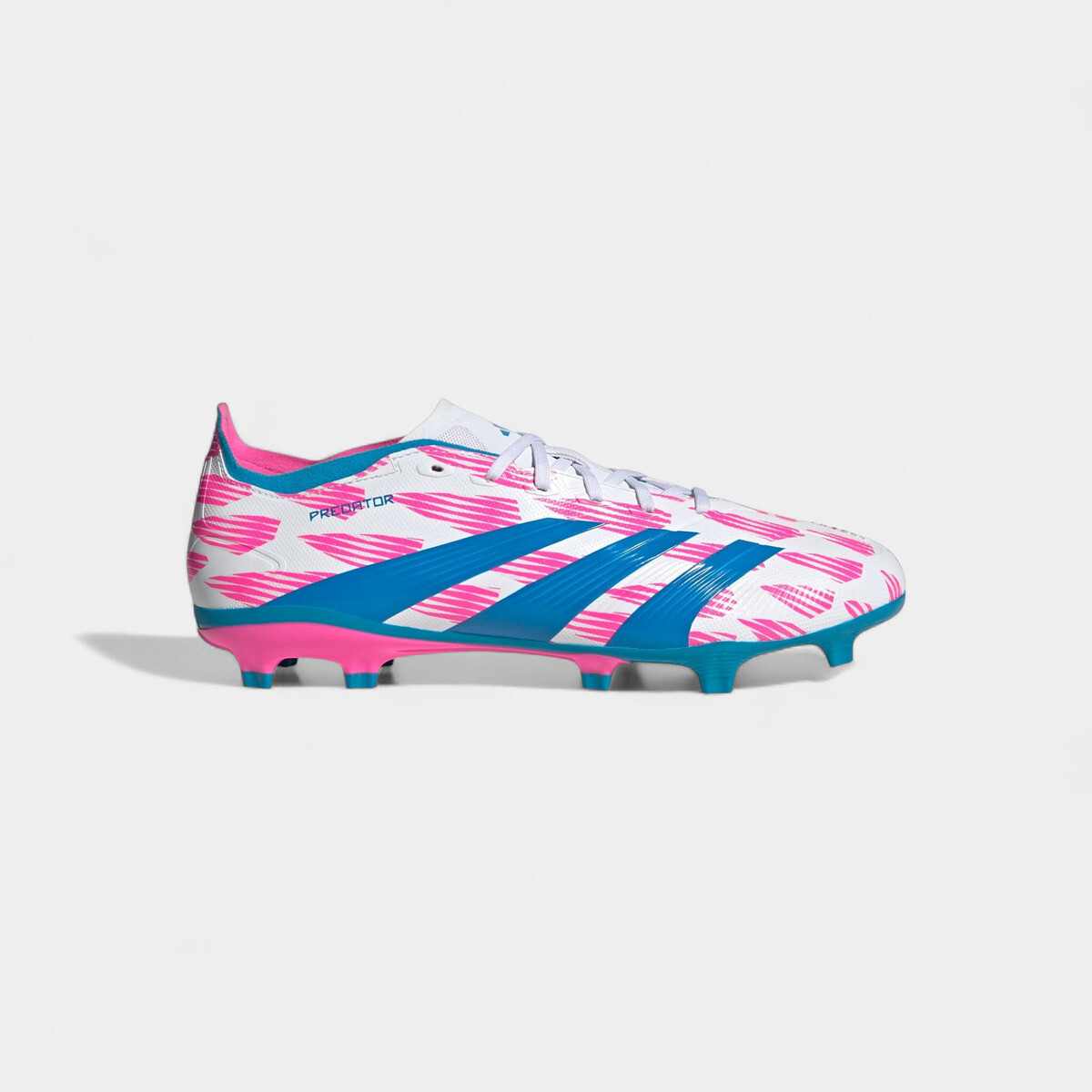 adidas  Predator League FG Cloud White Solar Blue Solar Pink  Červená