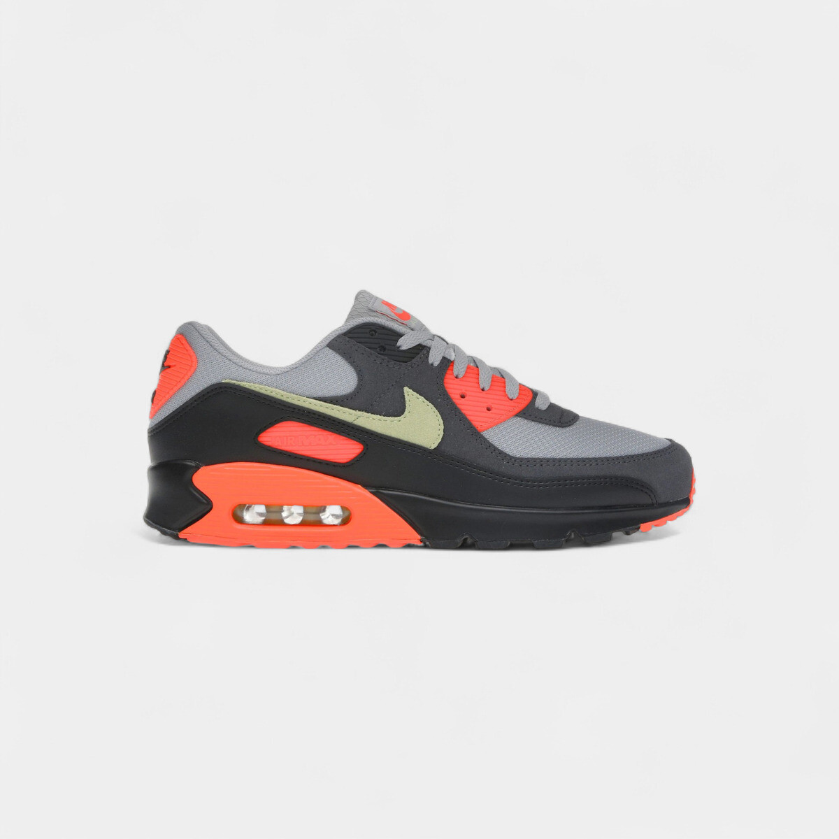 Nike  Air Max 90 Light Smoke Grey Hyper Crimson Limelight  Bílá