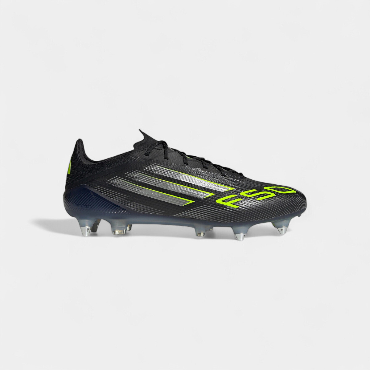 adidas  F50 Elite SG Core Black Iron Metallic Lucid Lemon  Bílá