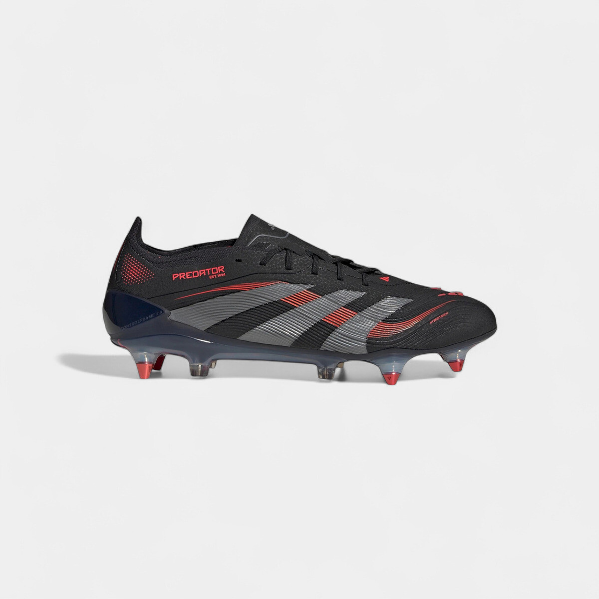 adidas  Predator Elite SG Core Black Grey Four Lucid Red  Červená