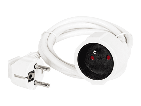 Prodlužovací kabel bez vypínače BLOW 98-791, 1,5m, 3x1,5, bílý