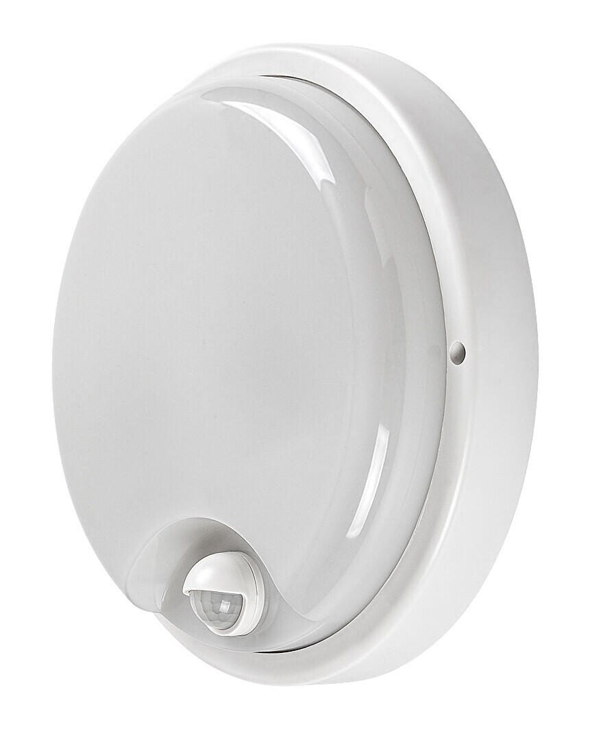 Rabalux Bílé fasádní LED svítidlo s pohybovým čidlem Lonato 18W IP65 77214