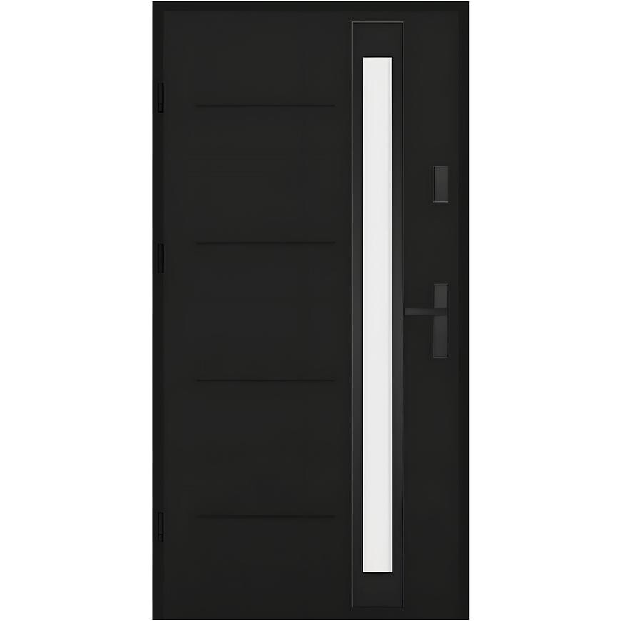 Vchodové dveře Walencja Nero 90L černá