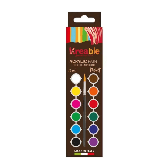 Nova Color Akrylové barvy Toy Color - 12 x 2,5 ml