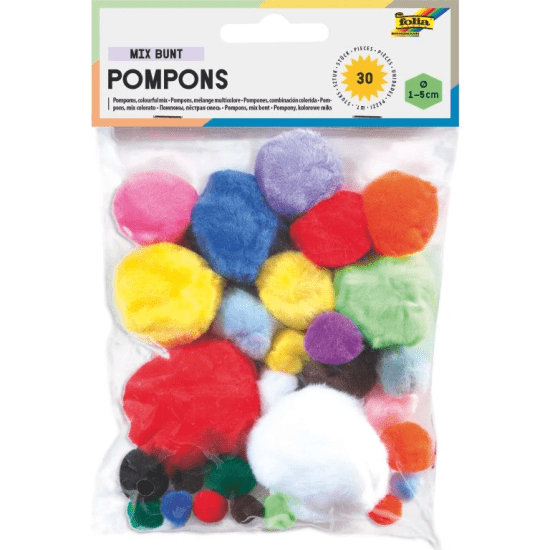 Folia Bambulky pom-pom - 30 ks - F50309