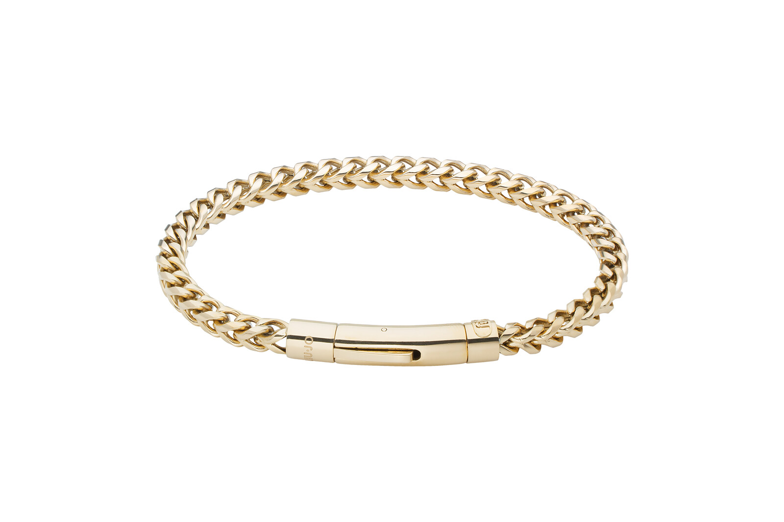 Liu Jo Slušivý pozlacený náramek pro muže MLJ687