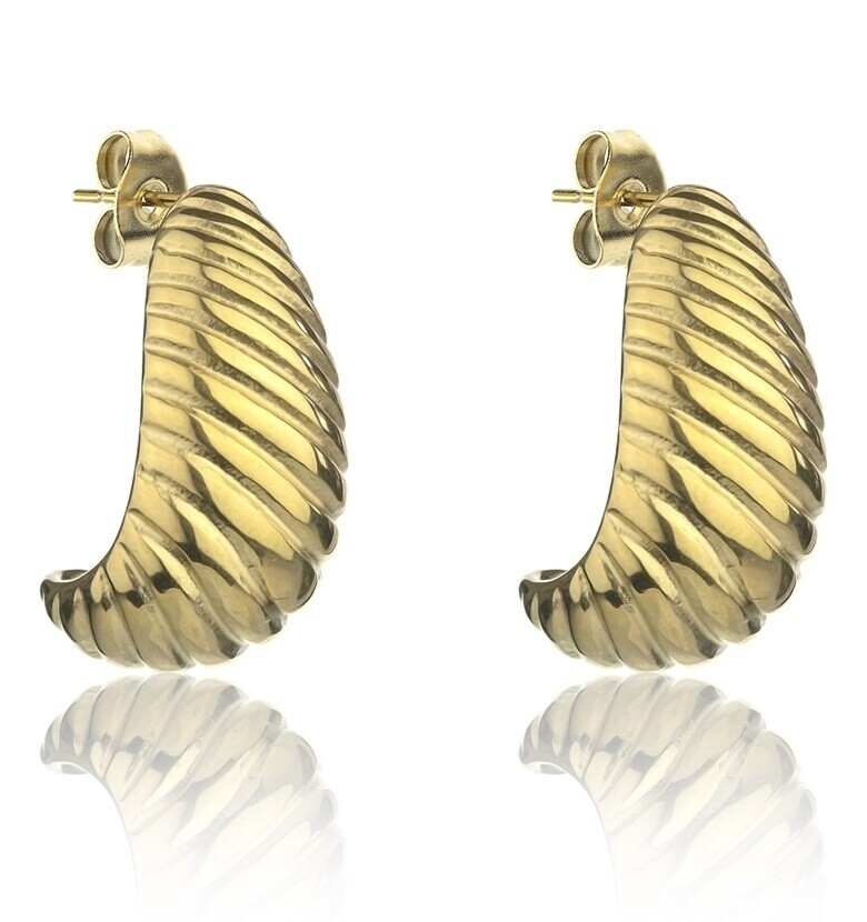 Marc Malone Elegantní pozlacené náušnice MCE24040G