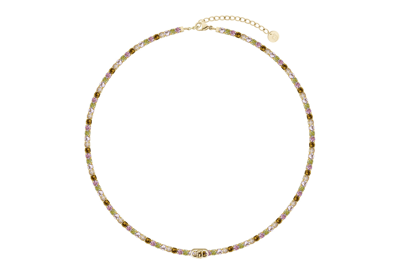 Liu Jo Pozlacený tenisový náhrdelník pro ženy Stones LJ3211