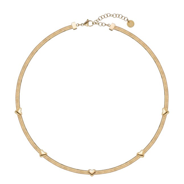 Liu Jo Srdcový pozlacený náhrdelník pro ženy Hádek LJ3189