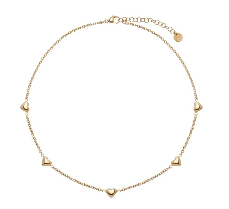 Liu Jo Srdcový pozlacený náhrdelník pro ženy Icones LJ3194