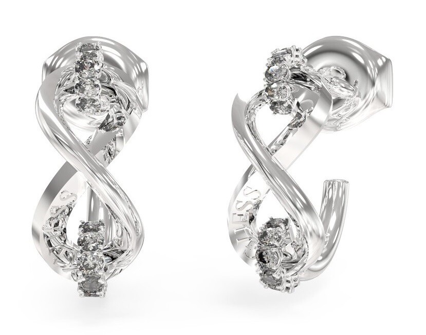 Guess Stylové ocelové náušnice Endless Dream JUBE03272JWRHT/U