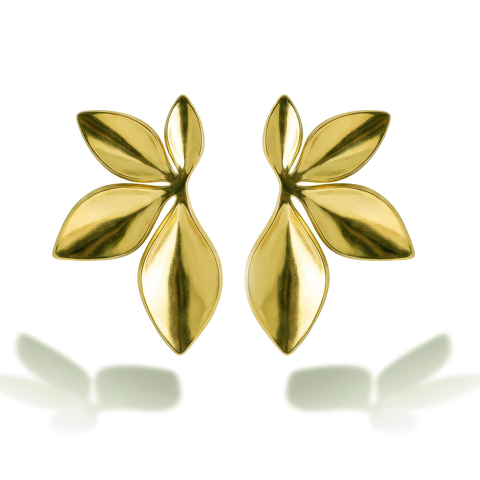 Emily Westwood Jedinečné pozlacené náušnice Květiny Celestia EWE260587G