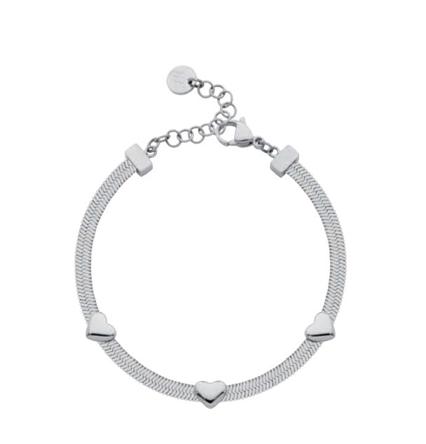 Liu Jo Srdcový ocelový náramek Hádek Icones LJ3188