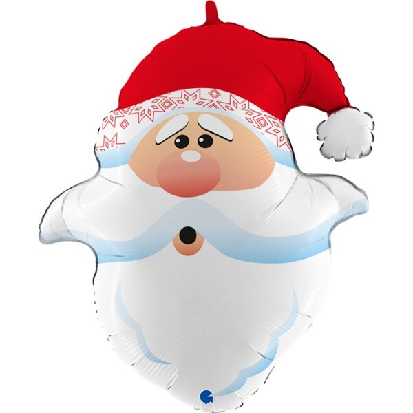 Vánoční balónek fóliový Zvědavý Santa 26