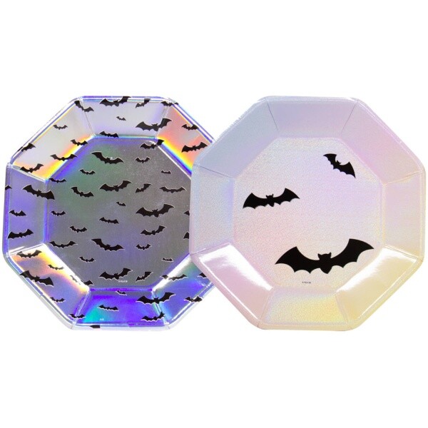 Halloween Happy Creep - Talíře  Netopýři 23 cm 6 ks