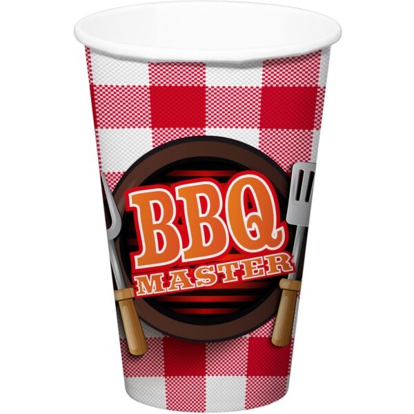 BBQ Party - KELÍMKY papírové červené 700 ml 8 ks