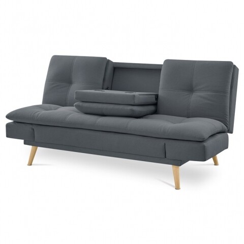 Rozkládací pohovka click-clack 3místná tmavě šedá látka ASB-4720 GREY2 BLACK FRIDAY Autronic