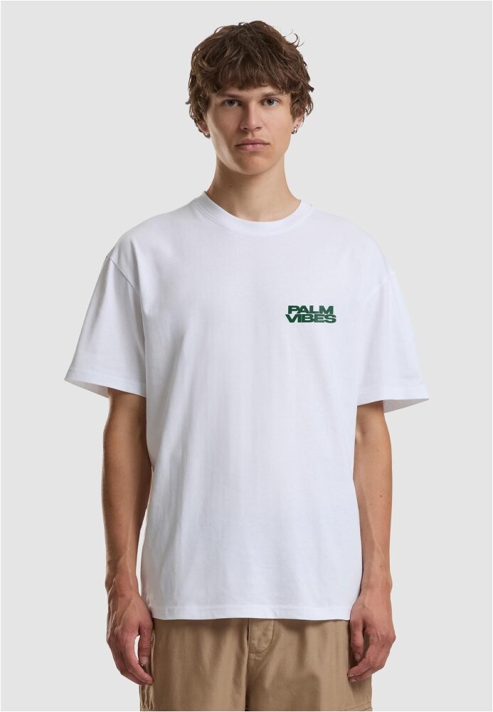 Palm Vibes Oversize Tee - white 3XL