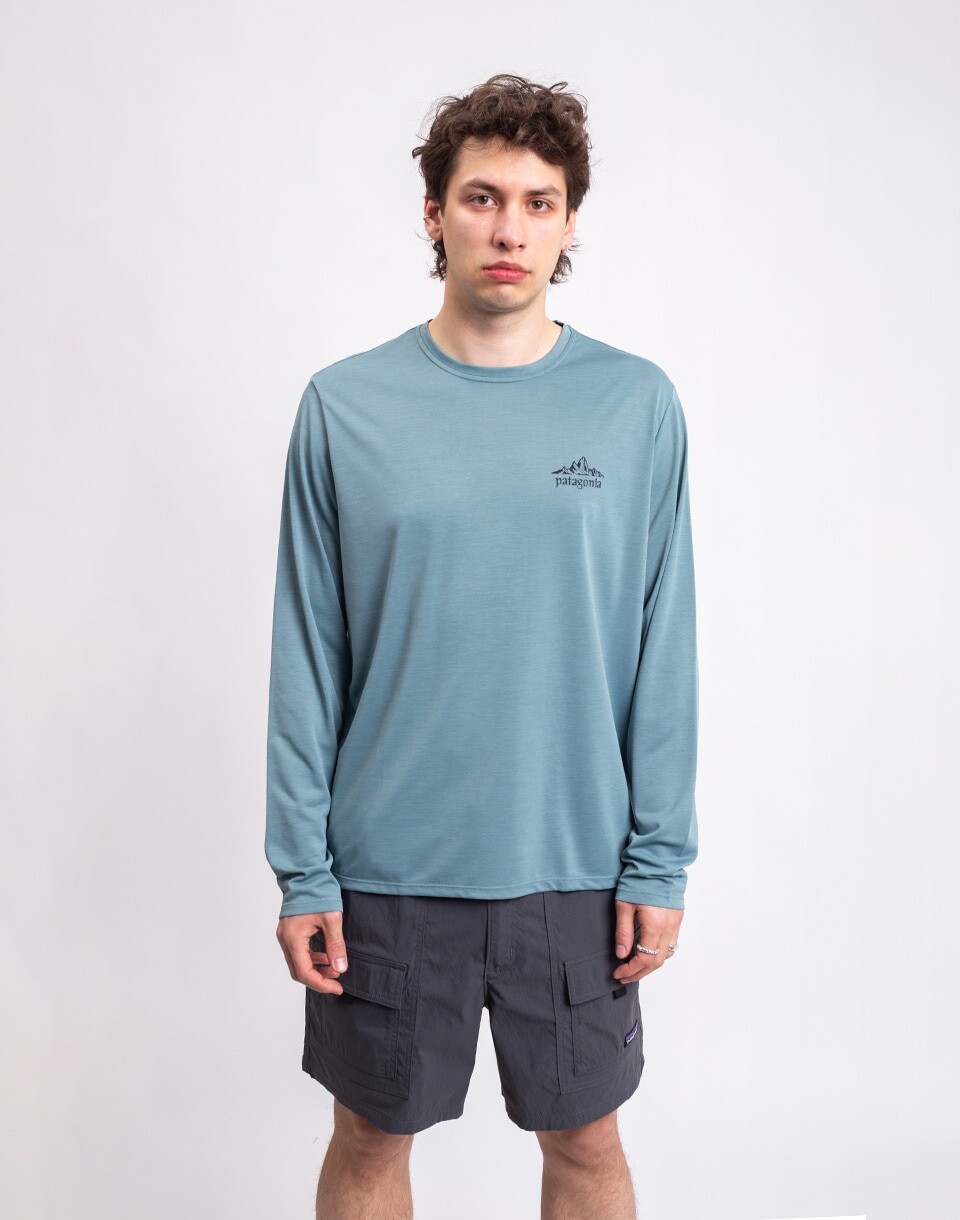 Patagonia M's L/S Capilene® Cool Daily Shirt - Cloud Crag Blue Sage - Light Blue Sage X-Dye S