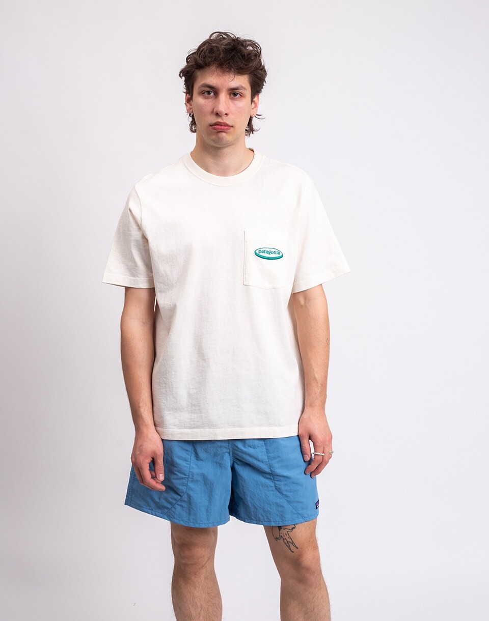 Patagonia M's MW '95 Oval Logo Pocket Tee Undyed Natural S