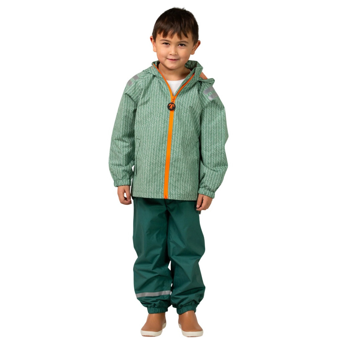 Dětská nepromokavá bunda DucKsday Rain Jacket Manu Dětská velikost: 122-128 / Barva: zelená