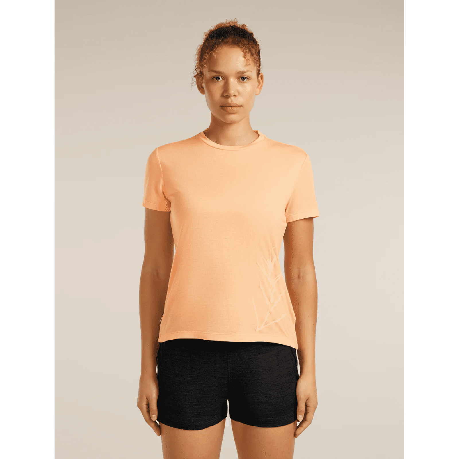 Dámské funkční triko Icebreaker Merino Blend Core SS Tee Panax Velikost: M / Barva: oranžová