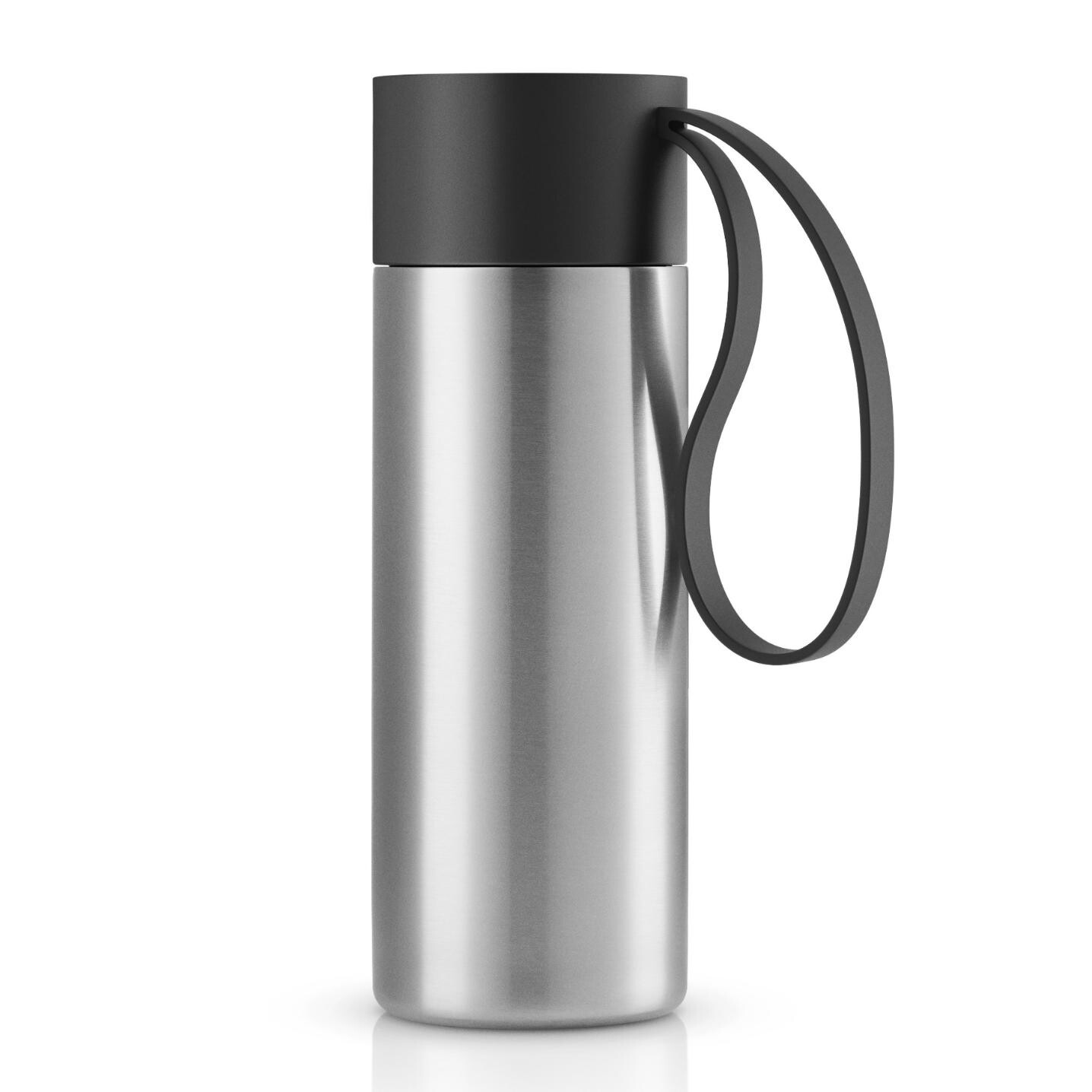 Cestovní hrnek TO GO 350 ml, černá, nerezová ocel, Eva Trio