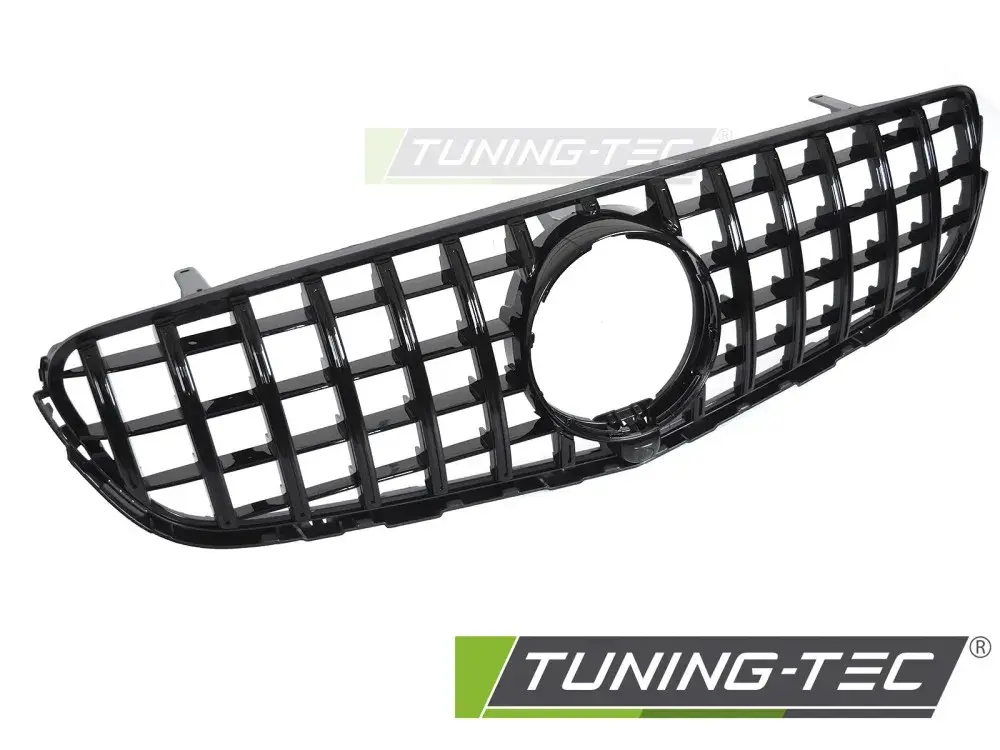 GRILLE SPORT STYLE BLACK with CAMERA HOLE fits MERCEDES GLC W253 15-18