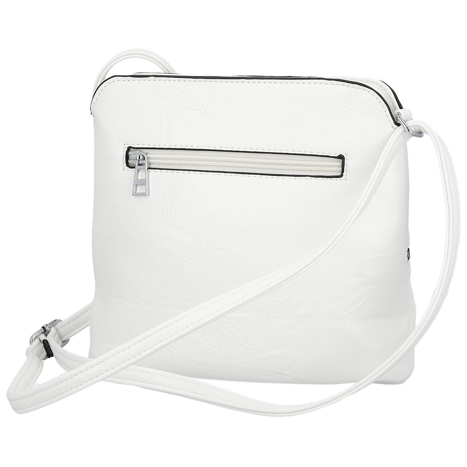 Stylová dámská koženková crossbody Kira, bílá