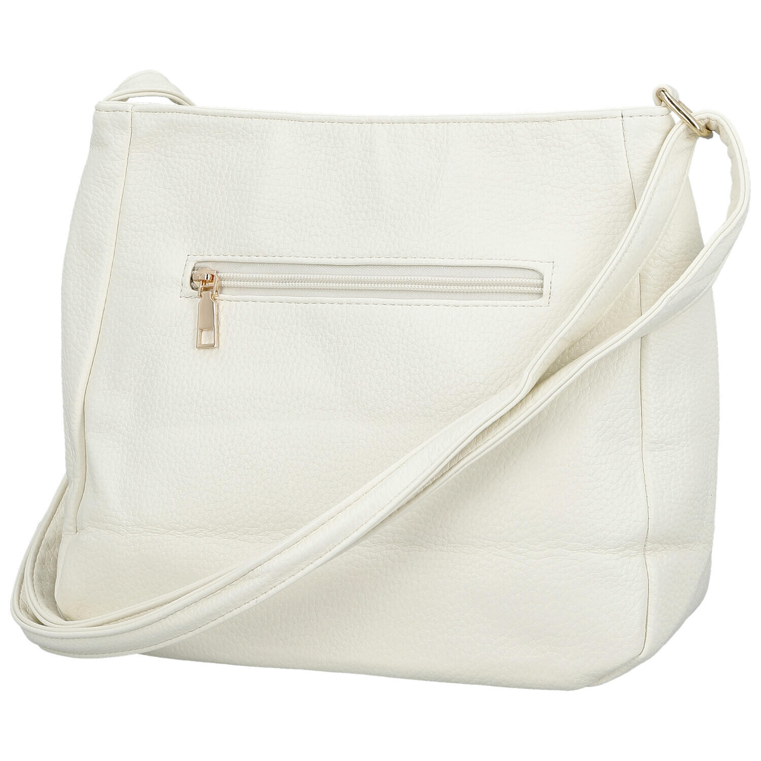 Trendy dámská koženková crossbody kabelka Orma, béžová