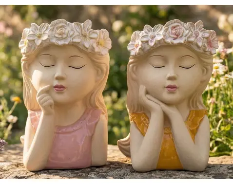 Květináč (2 druhy) Snící dívka