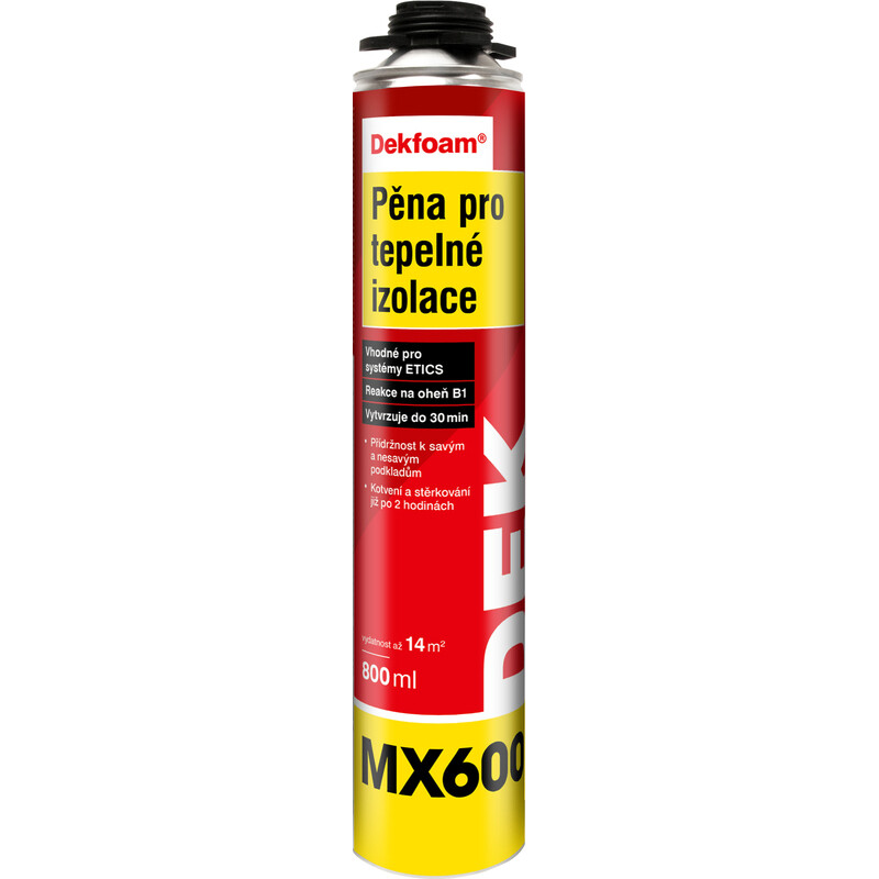 Pěna pro tepelné izolace DEKFOAM MX600 800 ml