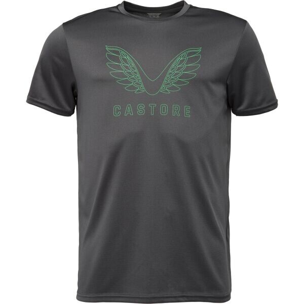 CASTORE SS GRAPHIC T-SHIRT Pánské tričko, tmavě šedá, velikost