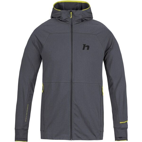 Hannah ETHAN HOODY Pánská funkční mikina, tmavě šedá, velikost