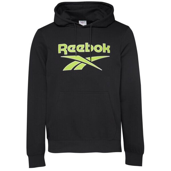 Reebok ELLIOT HD LOGO Pánská mikina, černá, velikost