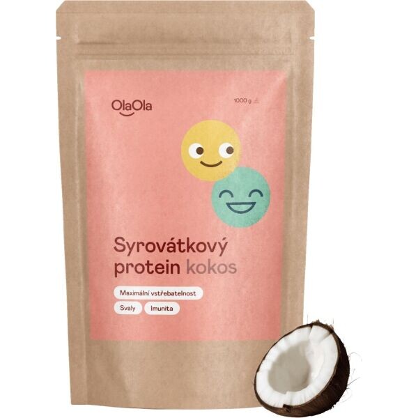 OlaOla SYROVÁTKOVÝ PROTEIN KOKOSOVÝ Proteinový prášek, , velikost