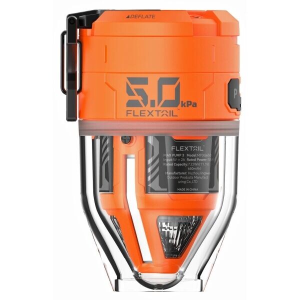 FLEXTAIL MAX PUMP 3 Vzduchová pumpa, oranžová, velikost