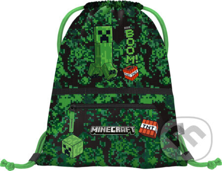 Vrecko s priehradkou na zips Baagl Minecraft Boom - Baagl