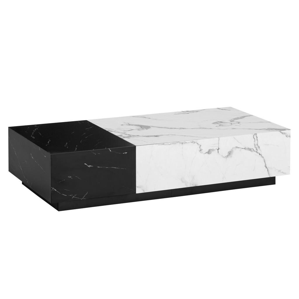 Livetastic KONFERENČNÍ STOLEK, bílá, kompozitní dřevo, 120/60/28 cm