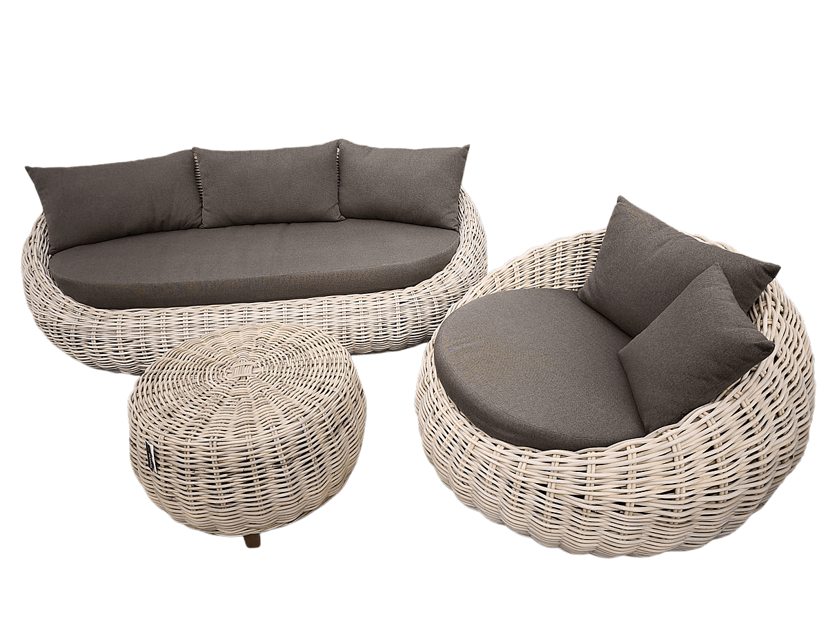 DEOKORK Zahradní ratanová sestava LUNGO