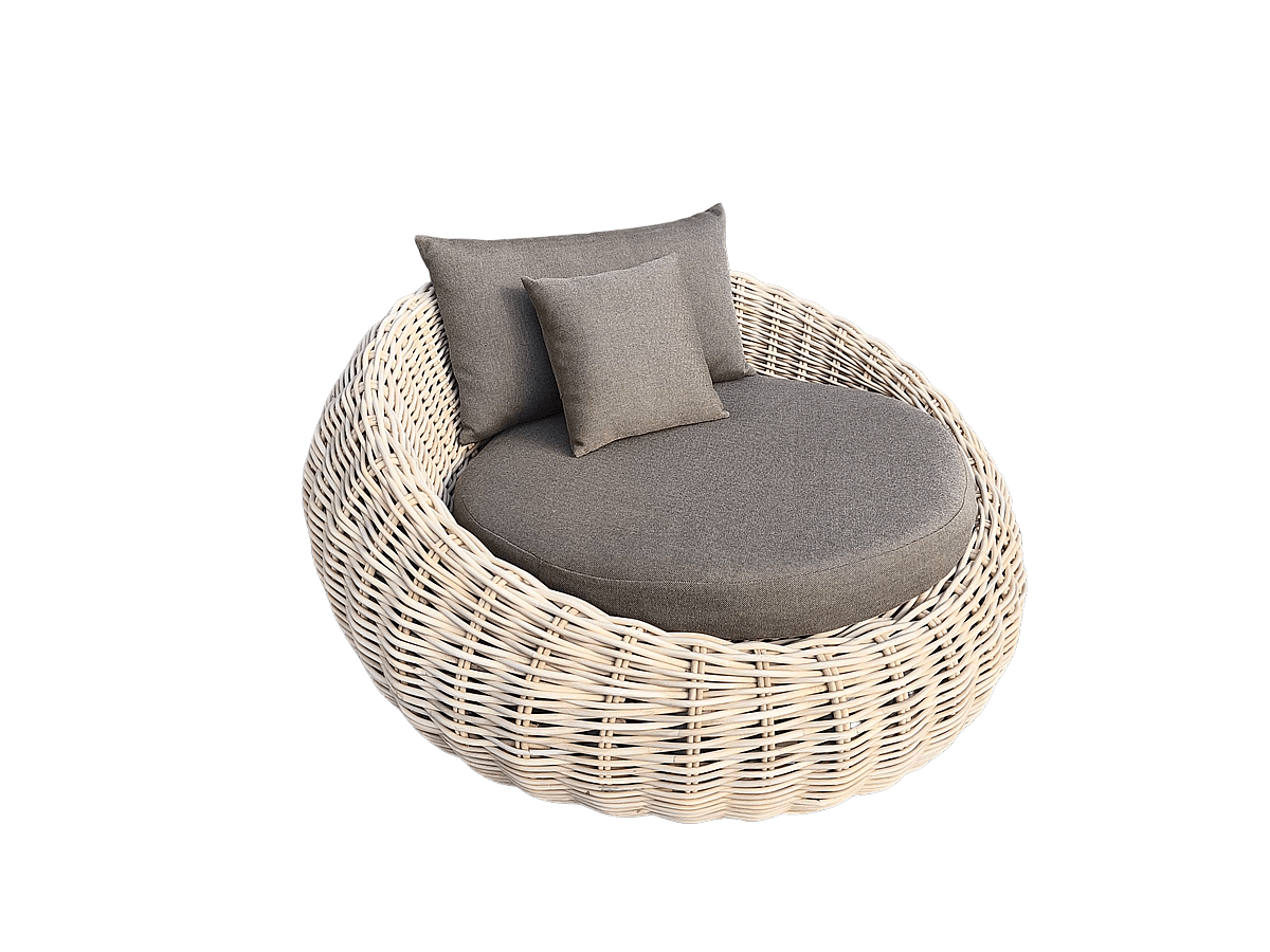 DEOKORK Zahradní ratanové křeslo LUNGO