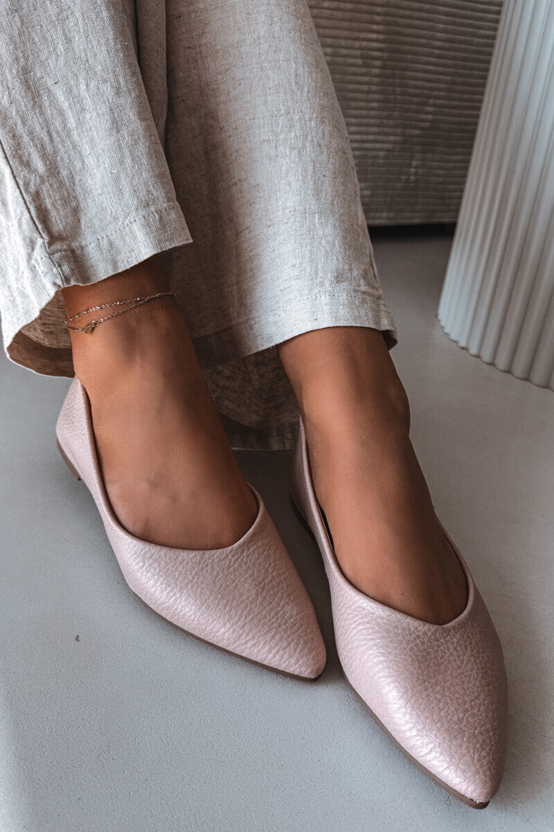 Baleríny Boto Pink z ekokůže Nelisa