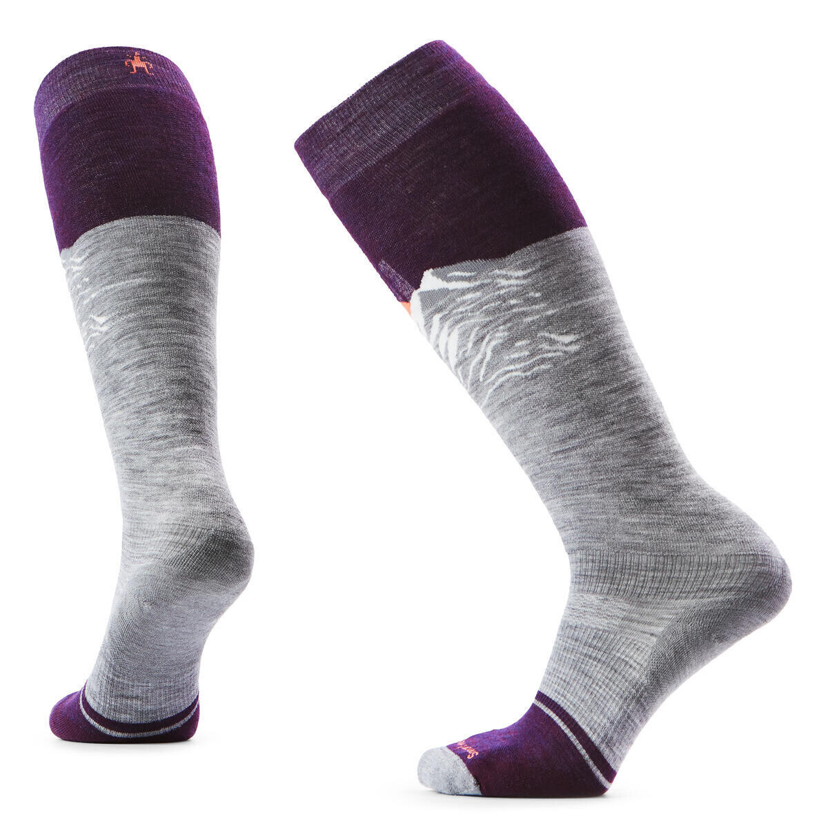 SMARTWOOL Women's Snowboard Targeted Cushion Valle, Light Gray velikost: 42-45 (L)