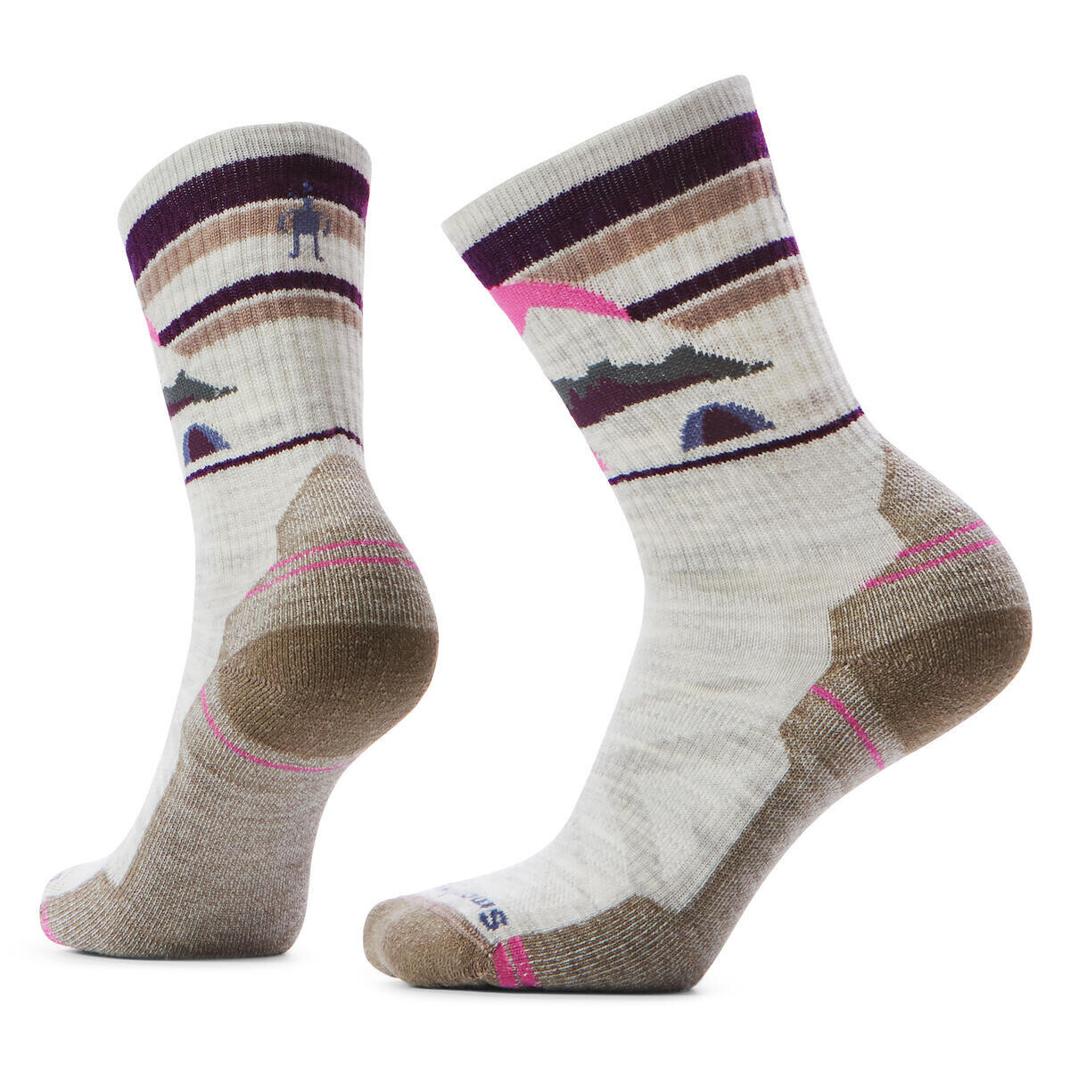 SMARTWOOL Women's Hike Light Cushion Mountain Moon, Ash velikost: 42-45 (L)