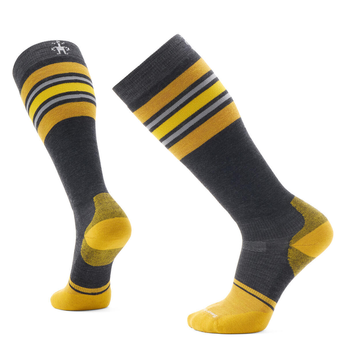 SMARTWOOL Snowboard Targeted Cushion Stripe Extra, Charcoal velikost: 42-45 (L)
