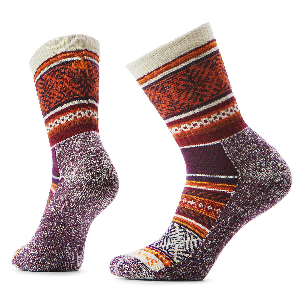 SMARTWOOL Everyday Cozy Fair Isle Sweater Crew Soc, Moonbeam velikost: 38-41 (M)