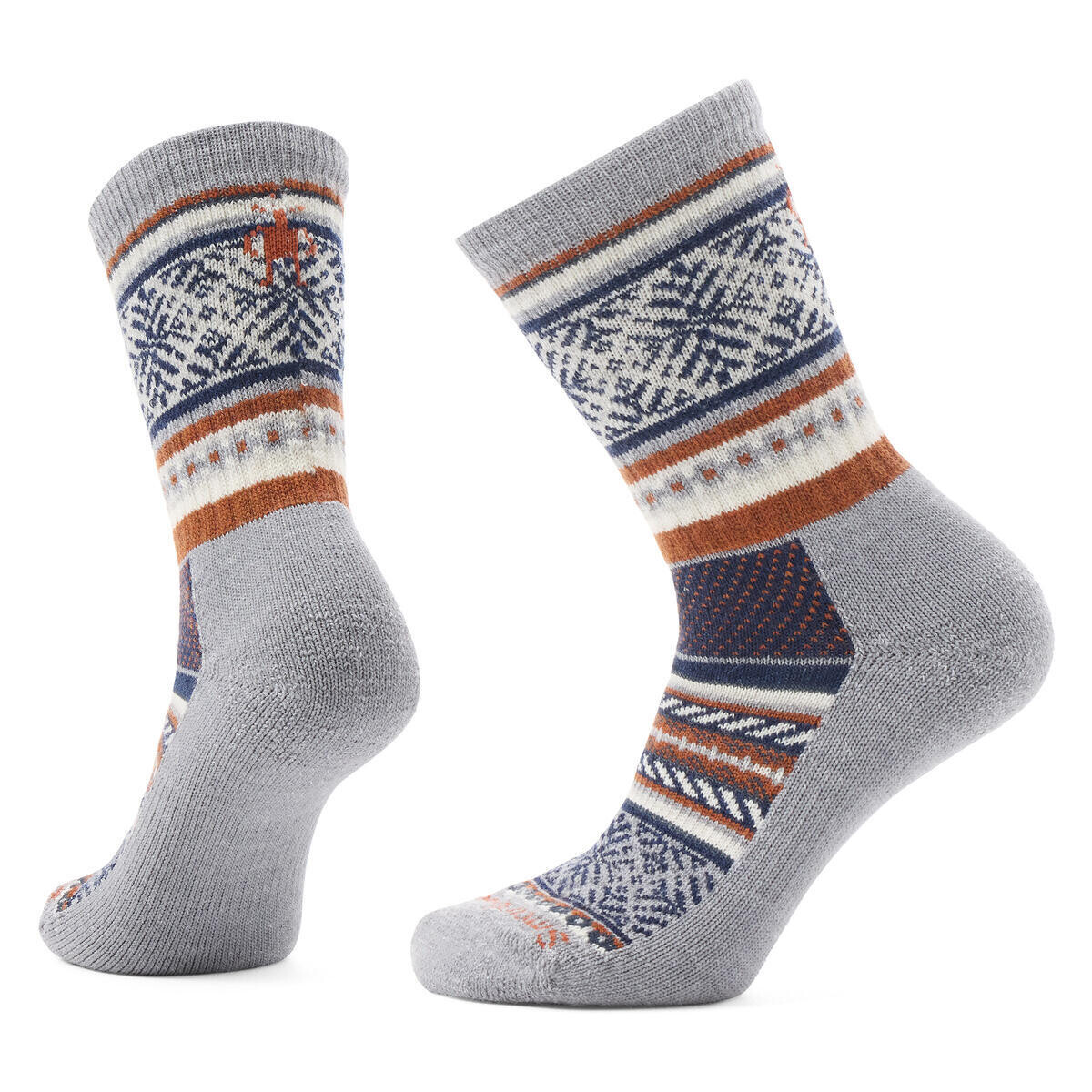 SMARTWOOL Everyday Cozy Fair Isle Sweater Crew Soc, Light Gray velikost: 42-45 (L)
