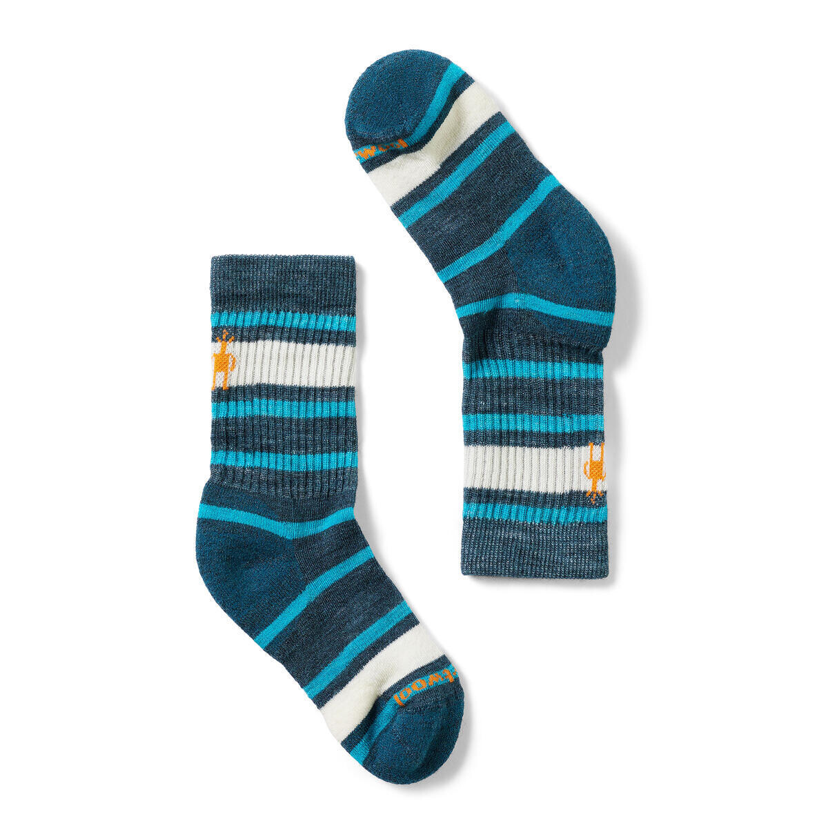 SMARTWOOL Kids' Hike Light Cushion Striped Crew So, Twilight Blue velikost: 33-36 (L)