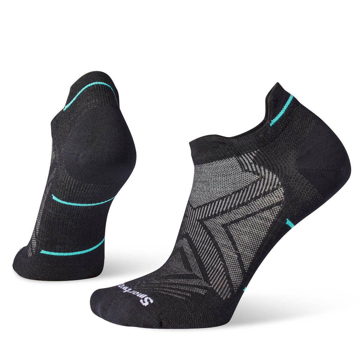SMARTWOOL Women's Run Zero Cushion Low Ankle Socks, Black velikost: 42-45 (L)